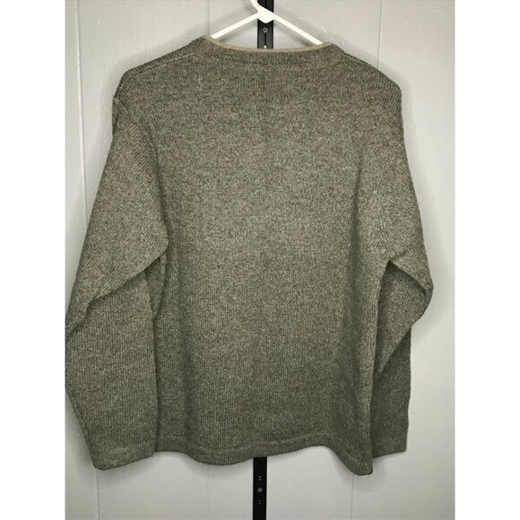 WOOLRICH 9021 Oat Mix Crew Neck WOOL Blend Sweater Pullover Mens Size MD EUC - Picture 2 of 6